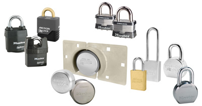 Master Lock Edge Lock Collage of Padlocks